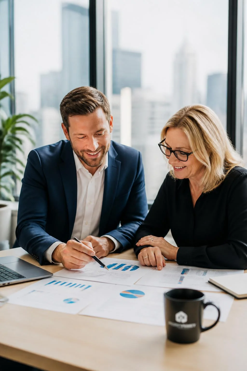 Buyers agent meeting with a client to discuss an SMSF property purchase